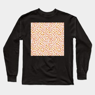 leopard cat – orange Long Sleeve T-Shirt